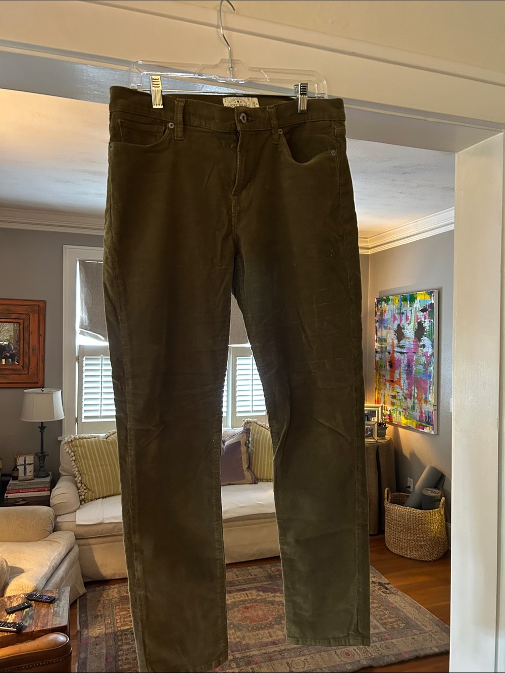 Lucky Brand Men's Olive Corduroy Pants